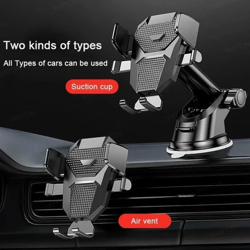 VIKEFON Universele Sucker autotelefoonhouder voor iPhone Samsung Xiaomi 360° ° Voorruit Autodashboard Mobiele mobiele steunbeugel