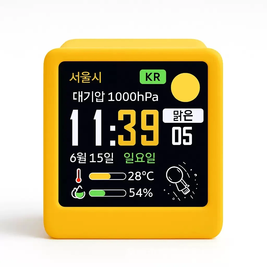 Mini nuevo reloj meteorológico animado de escritorio WiFi, regalo, adorno creativo, estación meteorológica multifuncional
