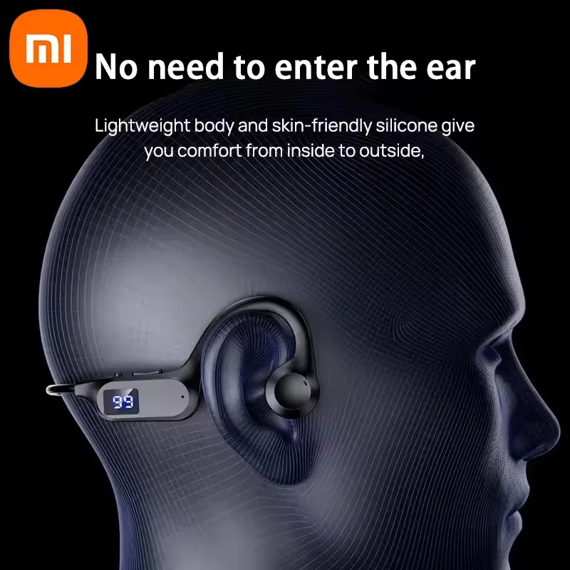 Xiaomi X7 auriculares inalámbricos de conducción ósea, auriculares deportivos para natación, compatibles con Bluetooth, manos libres con micrófono para correr