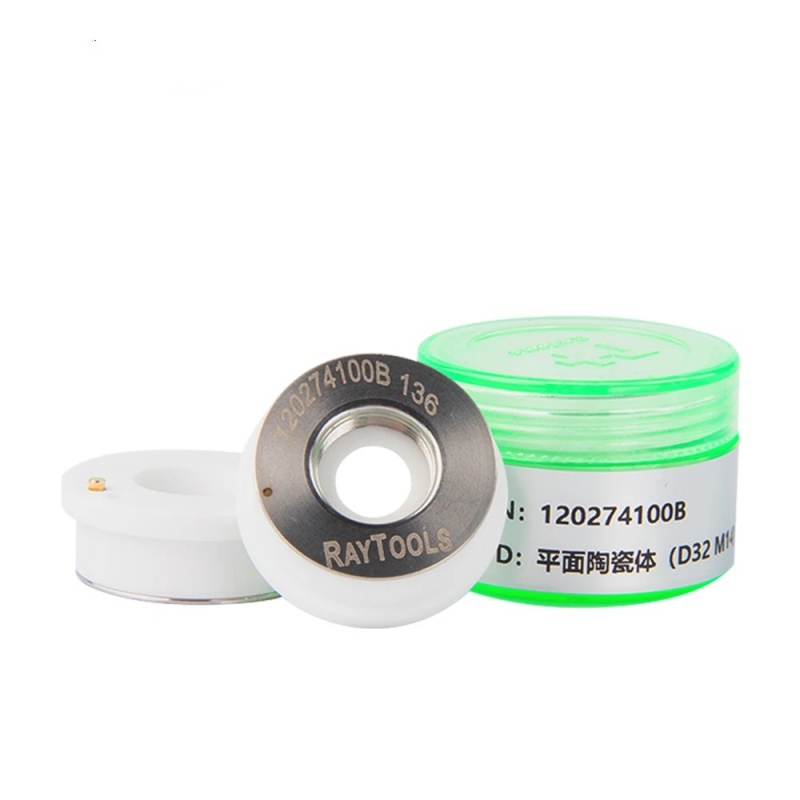 Raytools Oryginalny laserowy uchwyt dyszy ceramicznej D32 M14 D28 M11 dla 120274100 B BT240 220 BM114 BMH110 Raytools Głowica do cięcia włókien