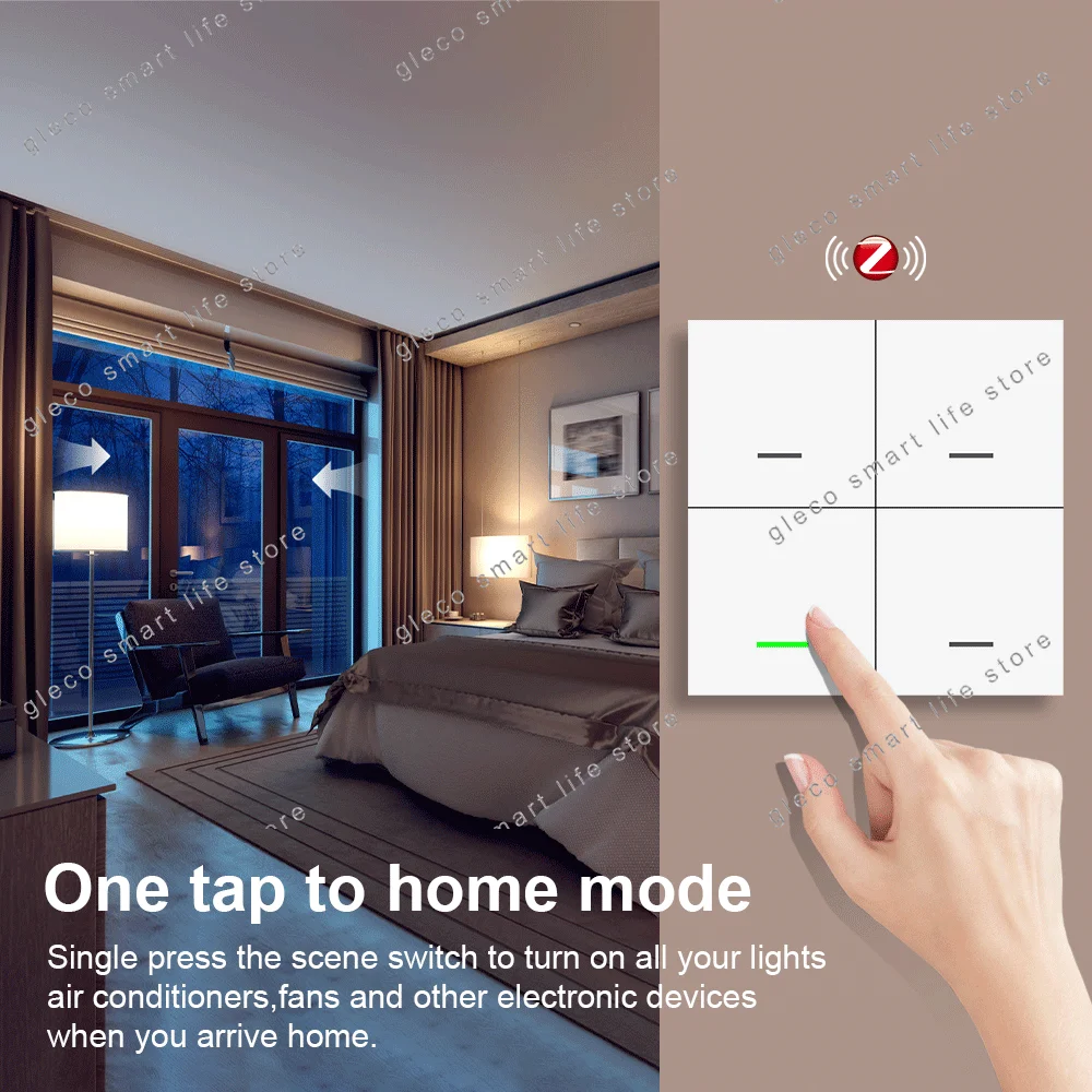 สมาร์ท ZigBee ฉากสวิทช์ไร้สาย 12 สถานการณ์สวิทช์ปุ่ม Controller Home Automation Switches สําหรับ 2MQTT Home Assistant