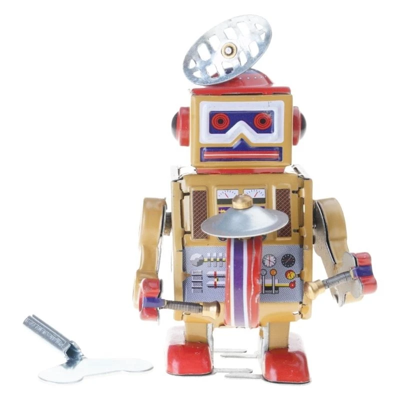 U13Fおもちゃごとのロボットドラマークラシッククラシックワインアップおもちゃを大人と十代の若者たち
