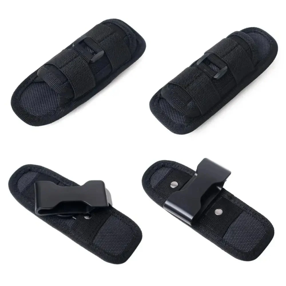 Tactical Flashlight Pouch Belt Torch Bag Durable Hunting Lighting Accessory Survival Kits 360 Degree Holster Rotary Torch Case