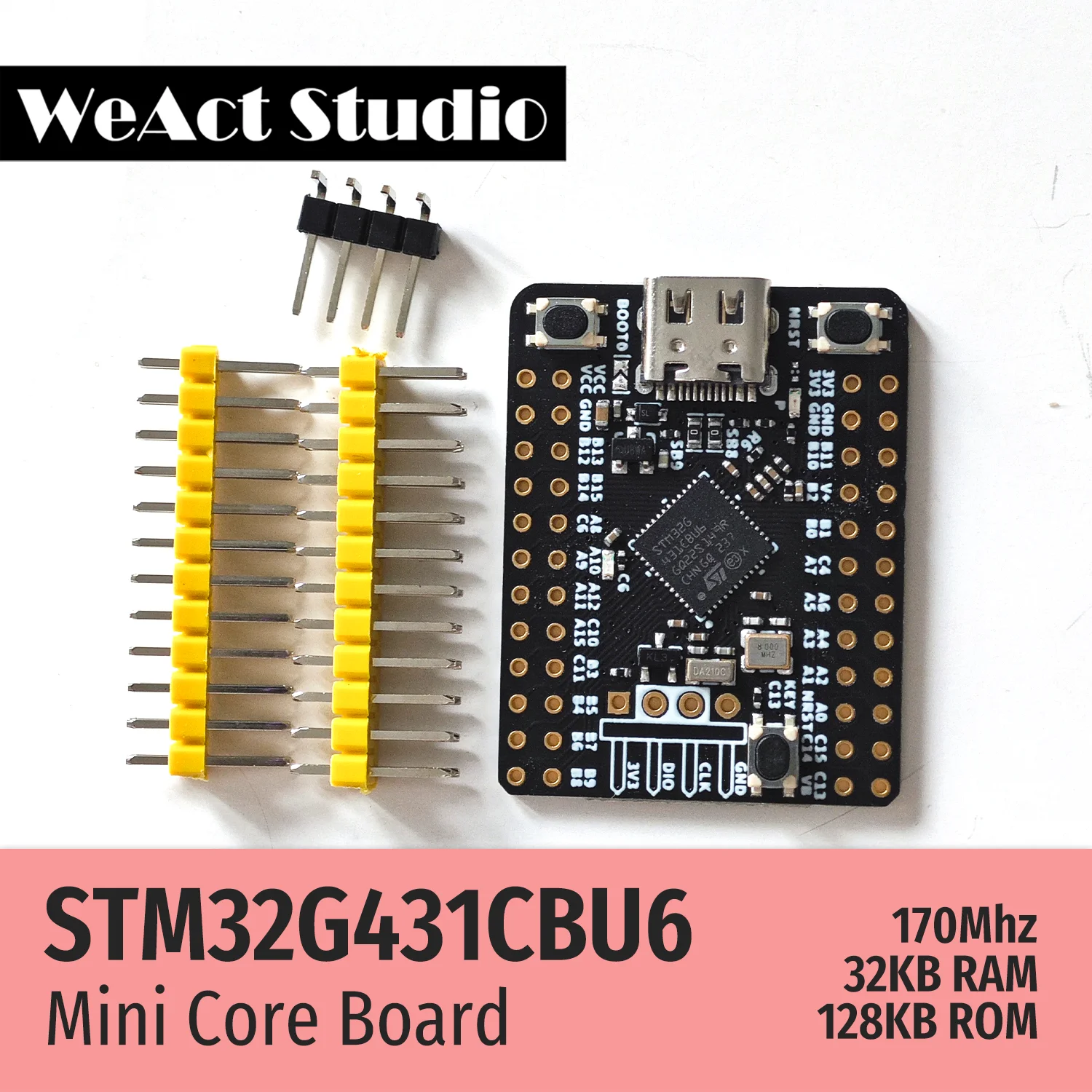 WeAct STLink V2.1 Simulador Descargar Programador STM32 Placa de desarrollo de sistema mínimo STM32F103 STM32F411 STM32G431