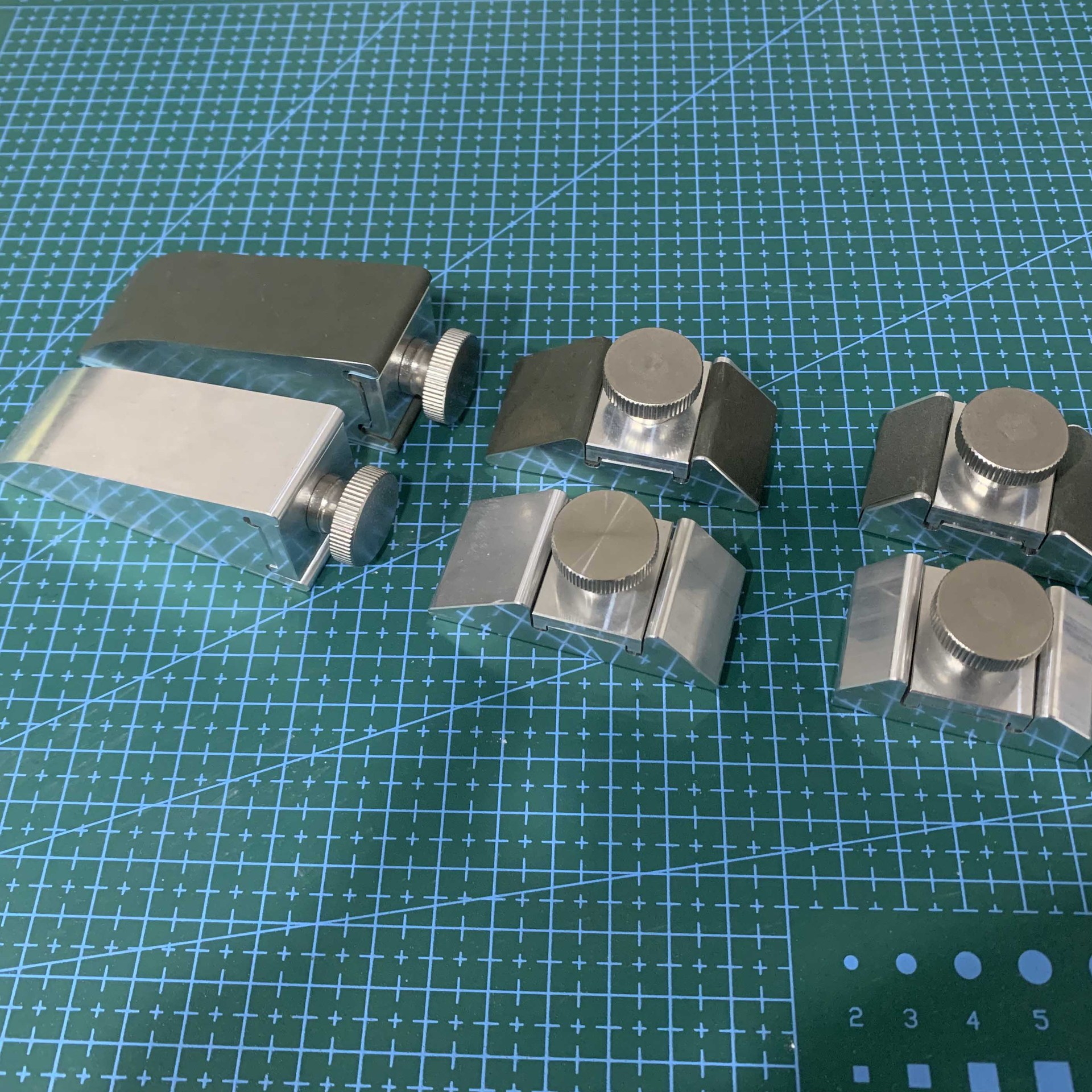 Allsome resistente liga de alumínio lixa rack moagem clipe canto interno avião polimento mão lixa couro borda moedor