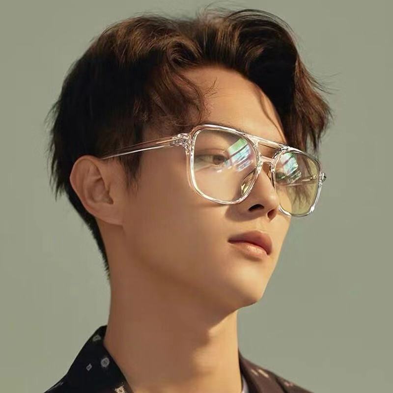 Transparent Computer Glasses Frame Women Men Anti Blue Light square Eyewear Blocking Glasses Optical Spectacle