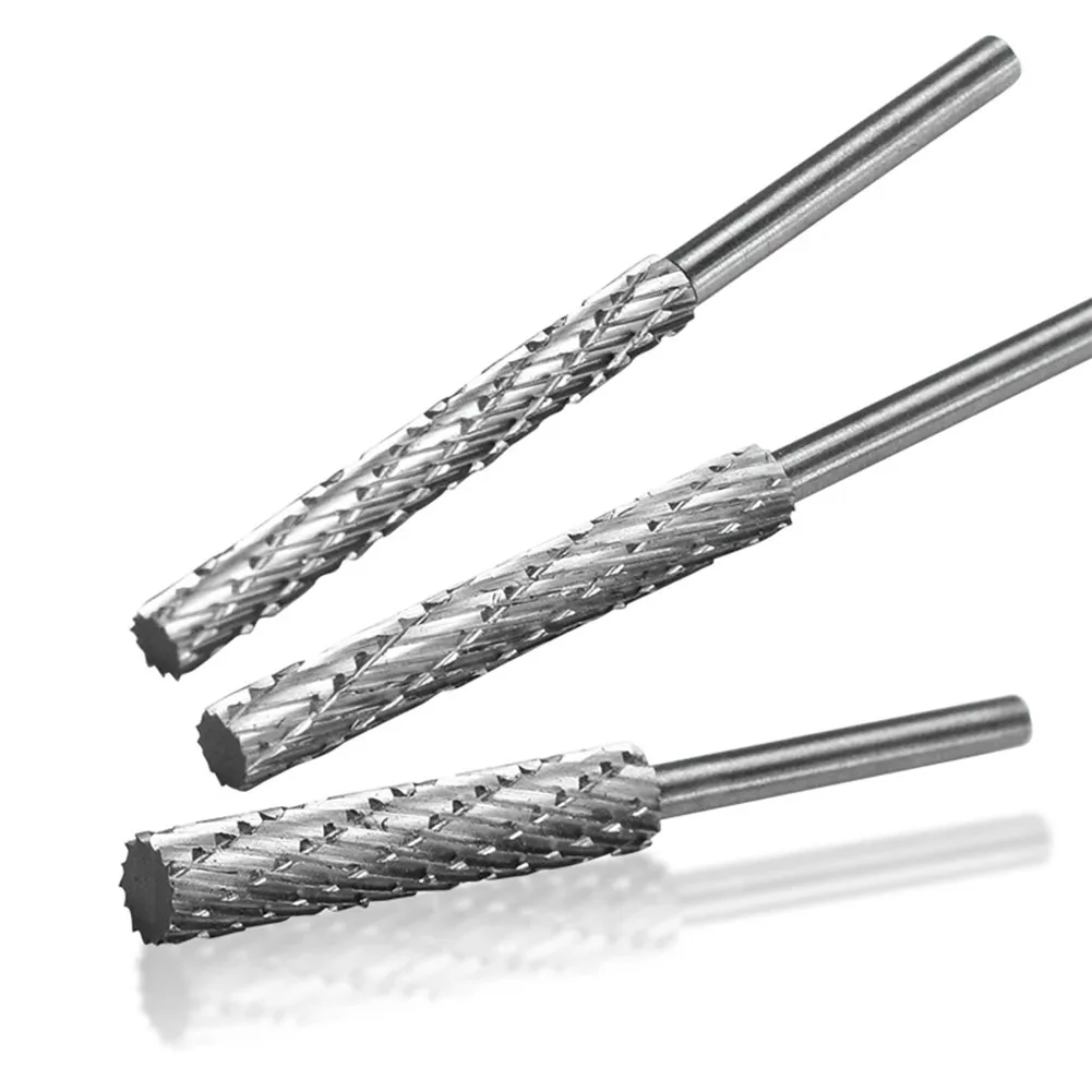 4/1Pcs Rotary Burr Cutter High Speed Steel Rotary File 3/4/5/6mm For Dremel Accessory Milling Cutter Drill Bit Engraving Bit