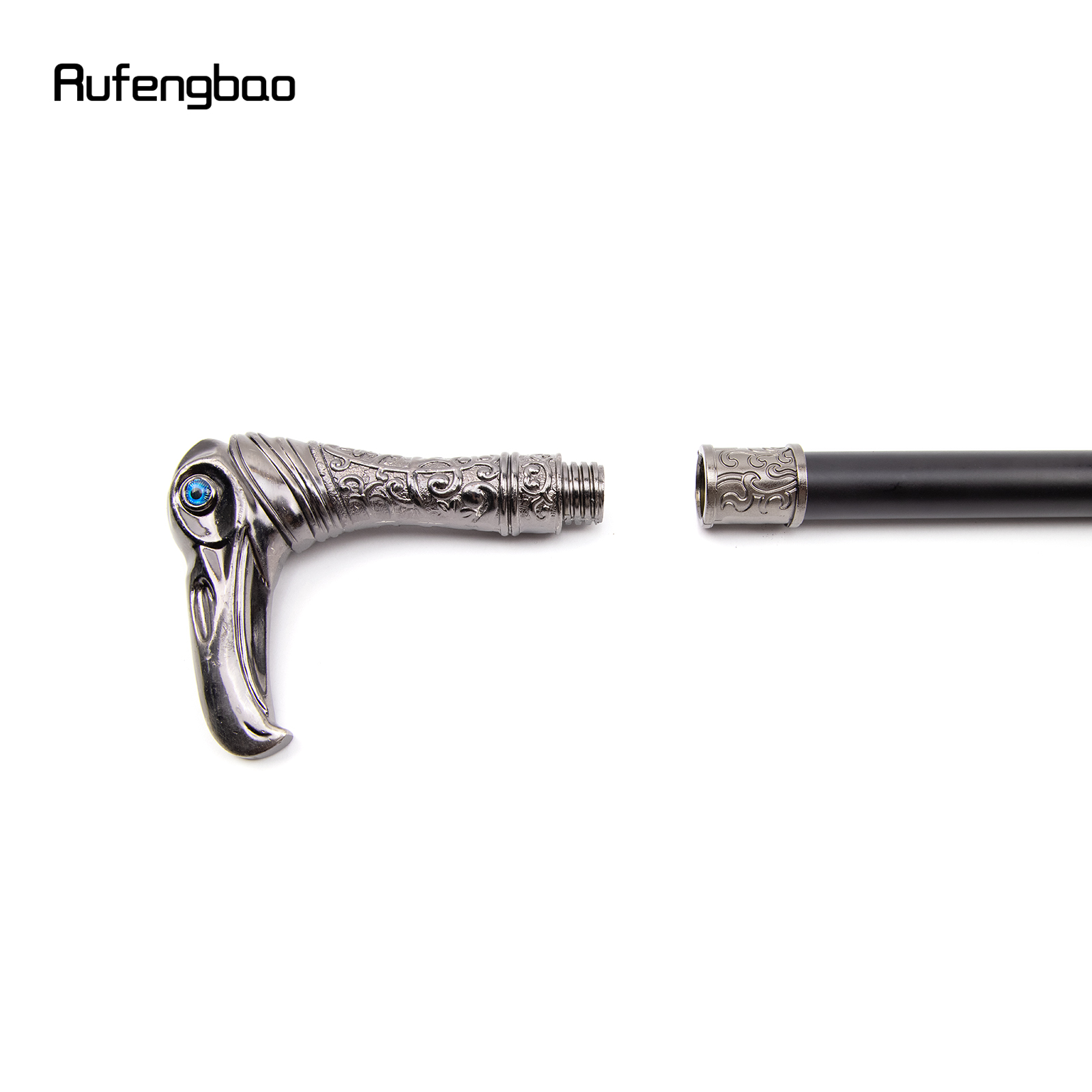 Eagle Head Luxe decoratieve kleine diameter buis wandelstok elegante mode cosplay legering Crosier vintage wandelstok 93cm