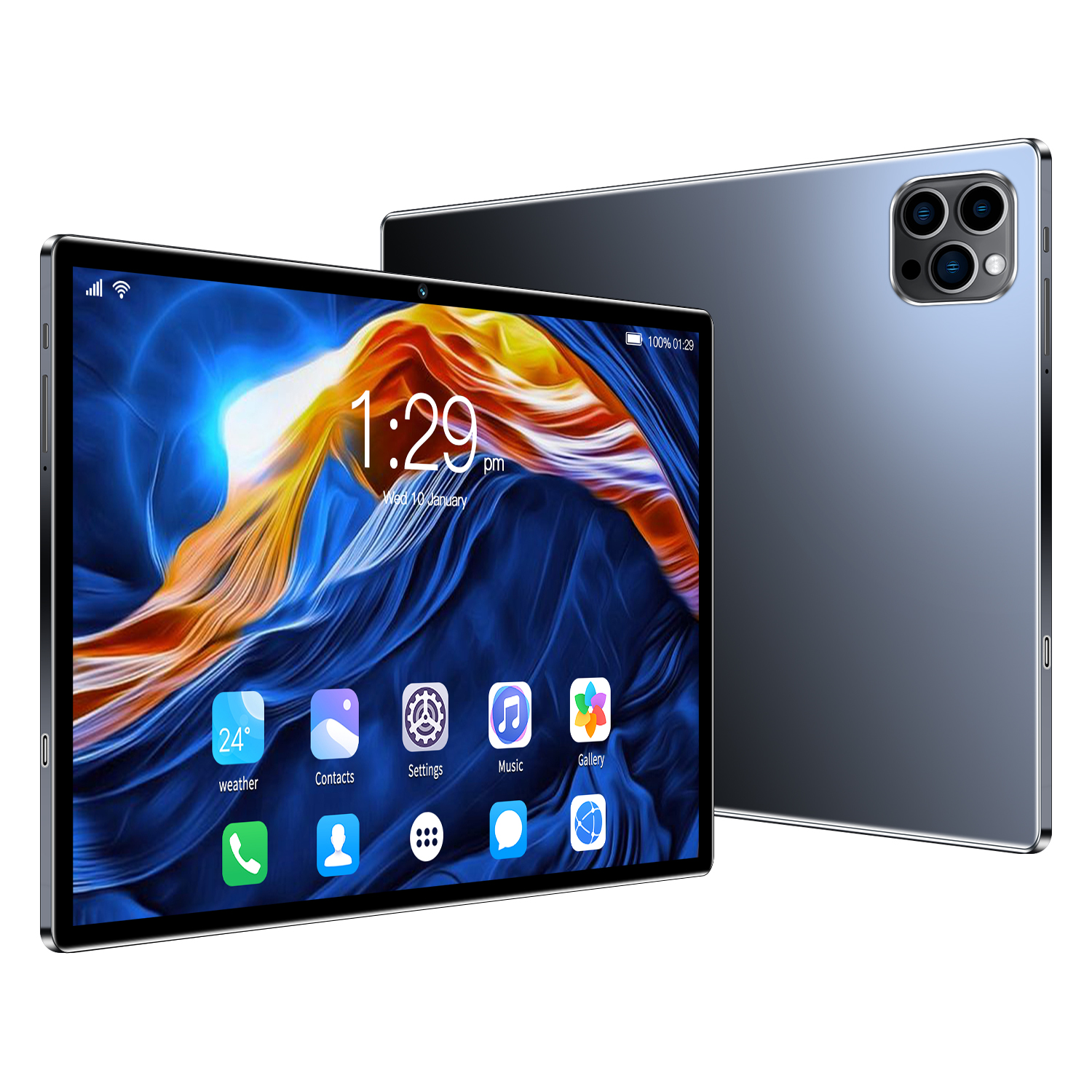 Bdf android 10.1 Polegada tablet pc google play octa núcleo câmeras duplas duplo sim 3g telefone chamada tablets bluetooth wifi 4gb + 64gb rom