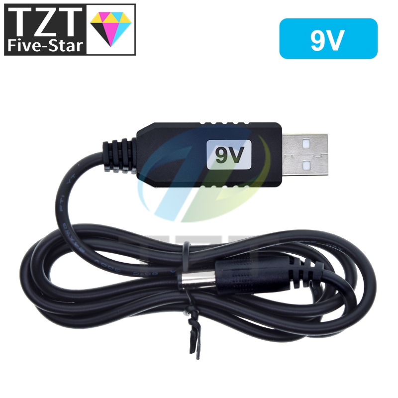 TZT 1/3 шт. USB Power Boost Line DC 5 В в DC 9 В/12 В Step UP модуль USB-конвертер адаптер маршрутизатор кабель 2,1x5,5 мм вилка