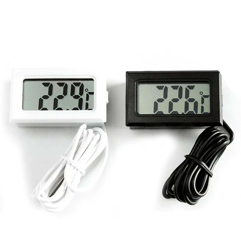 Mini Màn Hình LCD Kỹ Thuật Số Trong Nhà Tiện Lợi Cảm Biến Nhiệt Độ Đồng Hồ Đo Độ Ẩm Nhiệt Kế Ẩm Kế Đo