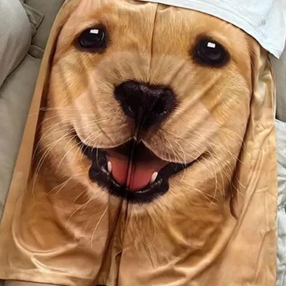 ファッションおかしいペット犬ショーツカジュアル 3D プリントメンズショーツ夏かわいいかわいい動物ショーツウォーキングホームパジャマ