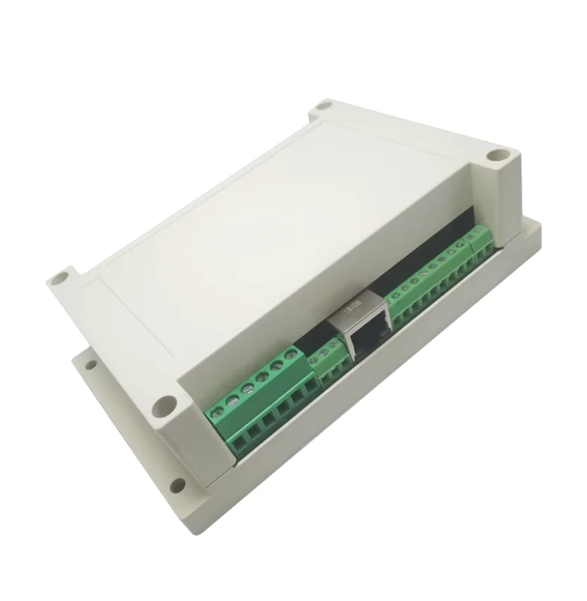 Módulo de relé ethernet 2ch mqtt modbus wifi pode rs485 tcp entrada digital web placa controle acesso com caixa opcional
