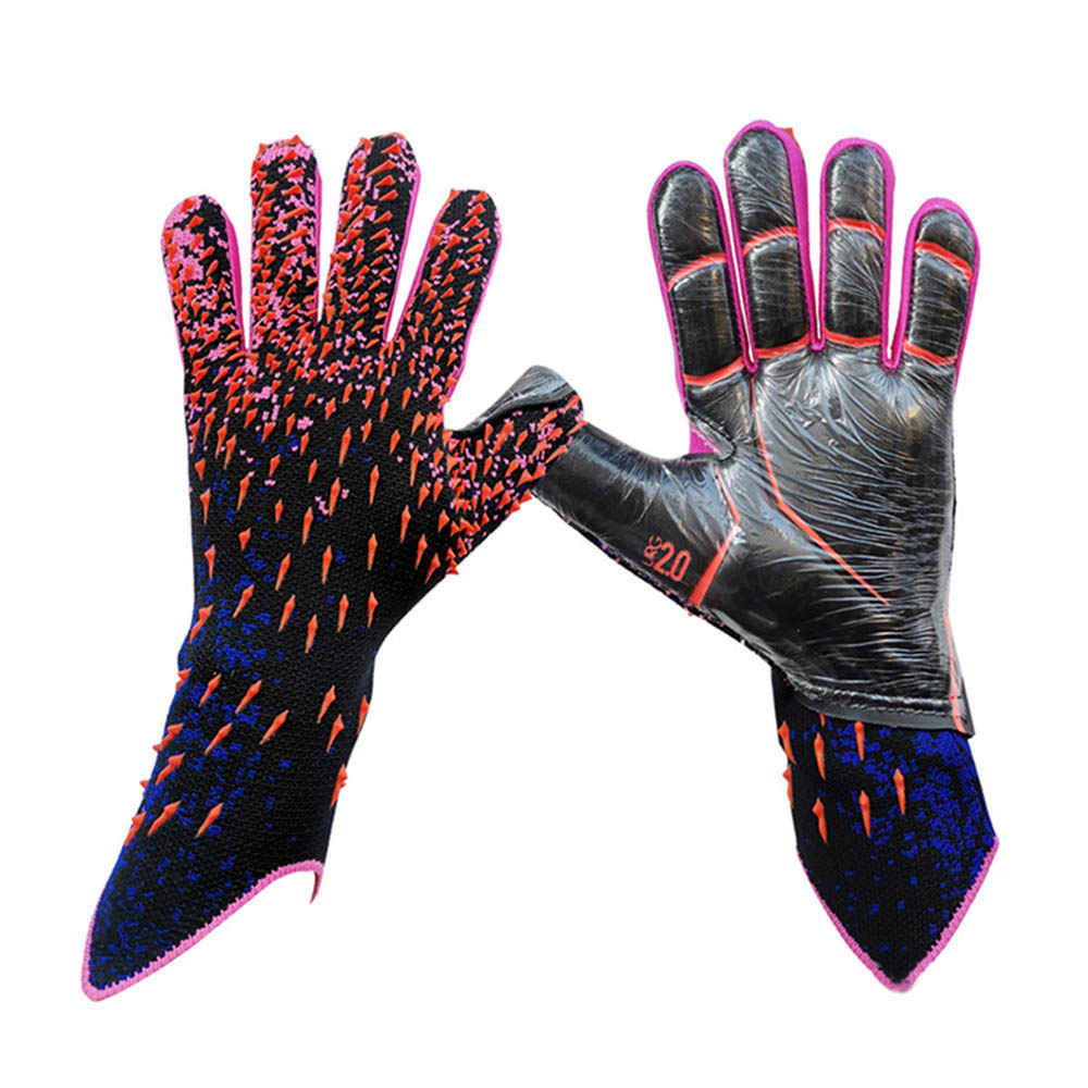 ถุงมือยางผู้รักษาประตูฟุตบอล sarung Tangan kiper มืออาชีพหนาสำหรับผู้ใหญ่เยาวชนการฝึกอบรมกีฬาฟุตบอล