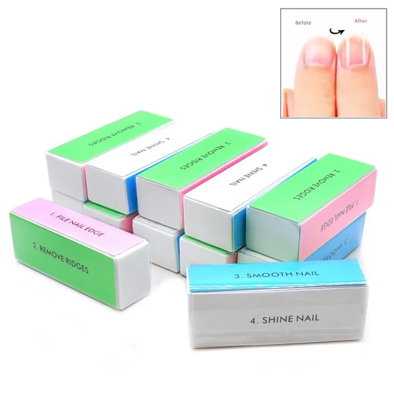 Bloque amortiguador de esponja para uñas, pulidor de brillo, herramientas de pulido de uñas, lima para manicura, lima de uñas, Kit de herramientas para decoración de uñas
