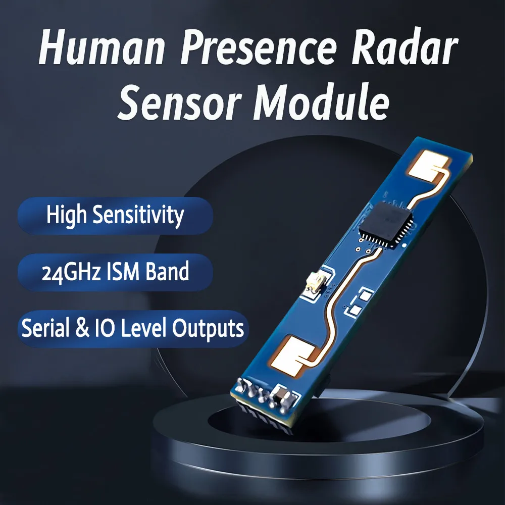 Modulo sensore di presenza umana Modulo di rilevamento del battito cardiaco con rilevamento radar intelligente a onde millimetriche da 24 GHz con BT HLK-LD2410B