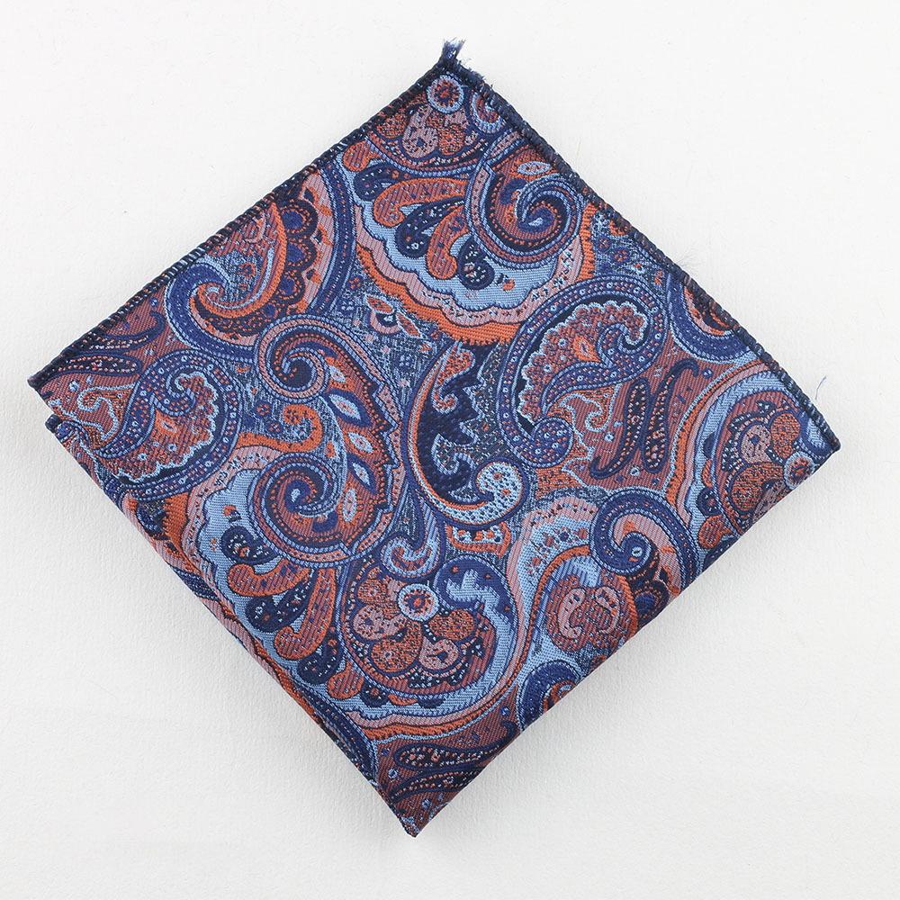 22 cm Klassieke Paisley Pochet heren Polyester Jacquard Zachte Zakdoek Bruiloft Pak Accessoires Smoking Formele Zakdoek