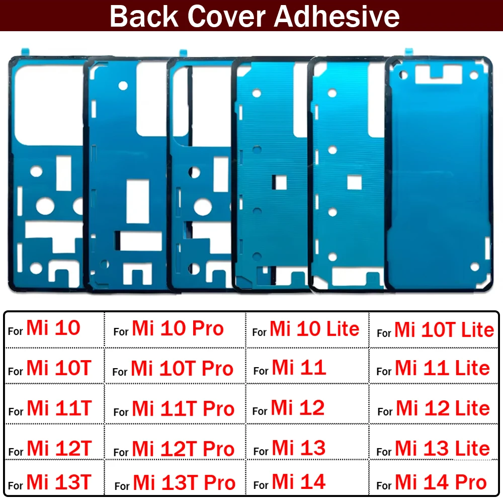 Neue Klebstoff Aufkleber Zurück Gehäuse Batterie Abdeckung Klebeband Für Xiaomi Mi 10 10T 11 11T 12 12T 13 13T 14 Pro Lite