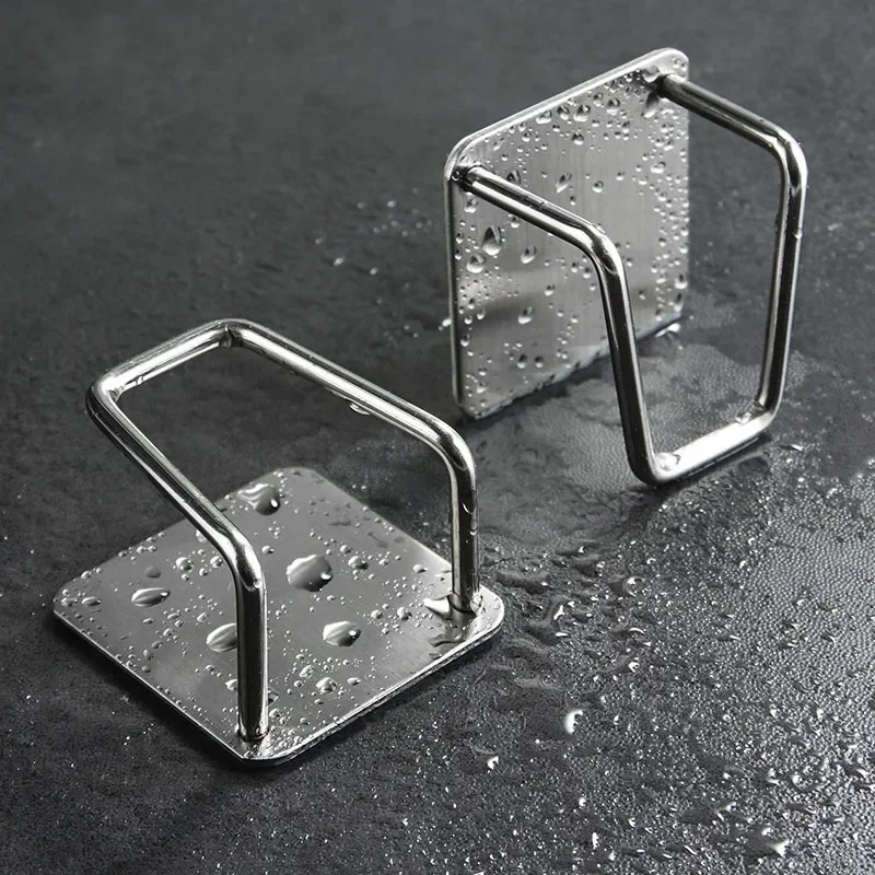 ห้องครัวผู้ถือฟองน้ําสบู่Drying Rack Self Adhesive Sink Drain Racksอ่างล้างจานสแตนเลสWall Storage Racks Hooks