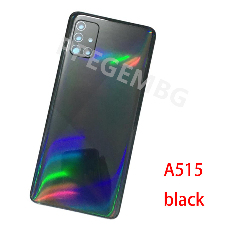 Nuevo para Samsung Galaxy A51 A515 A71 A715 funda carcasa de teléfono cubierta trasera de batería tapa de puerta trasera Panel chasis lente de cámara Adhsive