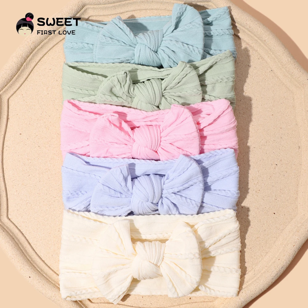 1 pçs arco faixa de cabeça do bebê para crianças sólido headbands cabo recém-nascido bandana turbante crianças headwear acessórios do bebê menina