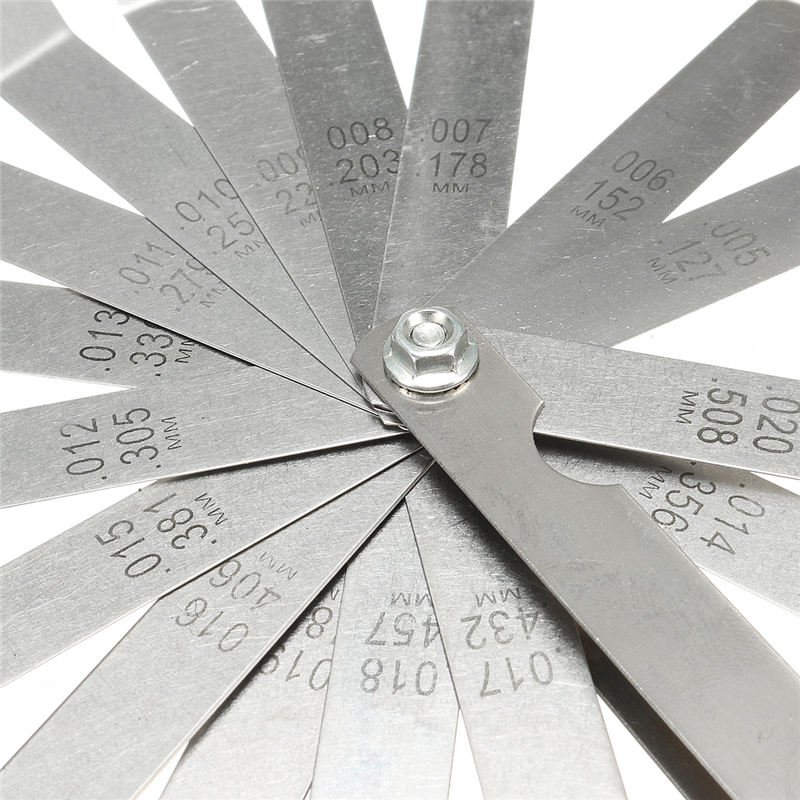 オートバイのエンジンバルブネジ調整スパナツールバルブクリアランス調整ツール + 隙間ゲージ 0.005 - 0.020 インチ