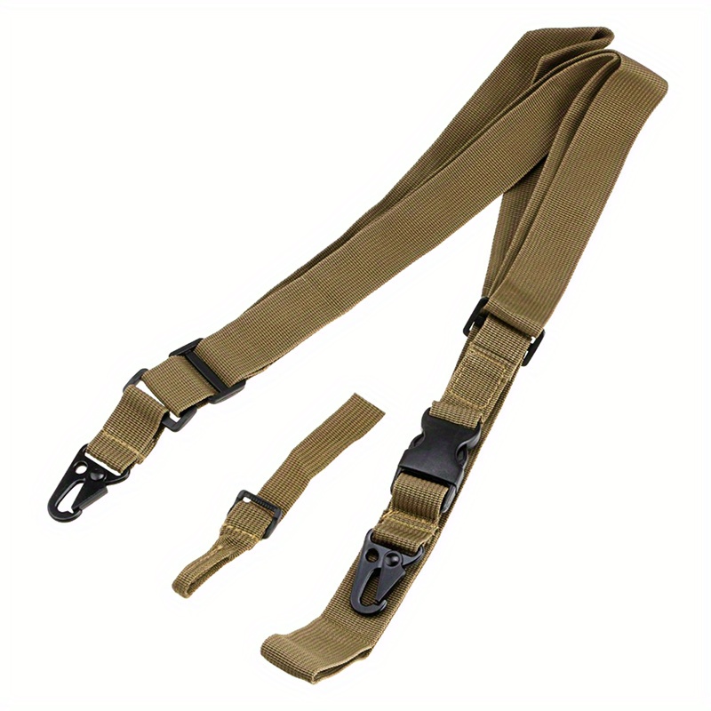 Tactical Rifle Sling, 3-Point Adjustable Canvas Rifle Strap, Multi-function Firearm Shoulder Belt, Outdoor Shooting Accessory