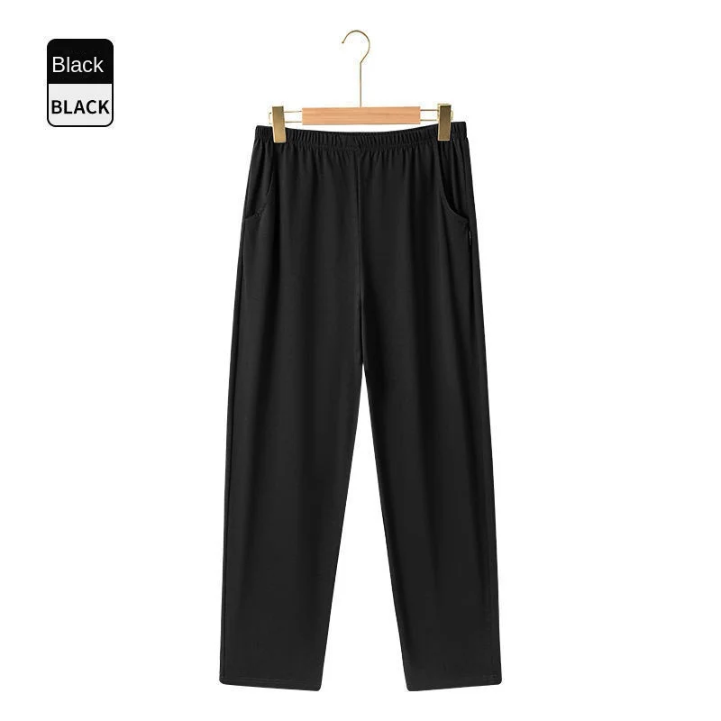 Heren pyjamabroek thuisbroek herfst en winter katoenen pyjamabroek groot formaat plus zak elastische taille slaapbroek