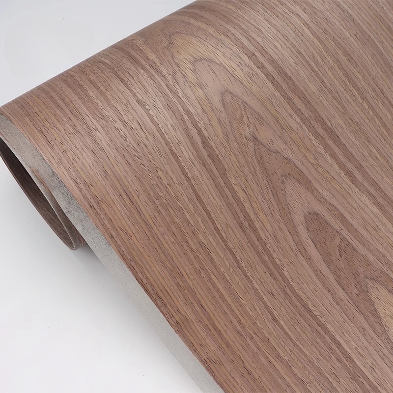 L:2.5Meters Width:58cm T:0.25mm Walnut Wood Veneer Furniture Wall Panels Wardrobe Decoration