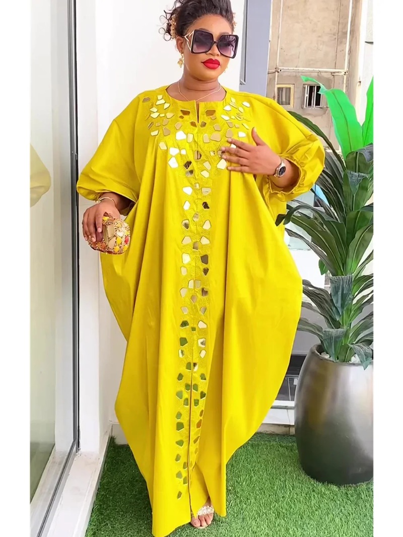 Abayas สําหรับผู้หญิงดูไบแอฟริกันมุสลิมแฟชั่น Caftan Marocain ชุดราตรีซาติน Boubou ชุด Djellaba ผู้หญิง 2025