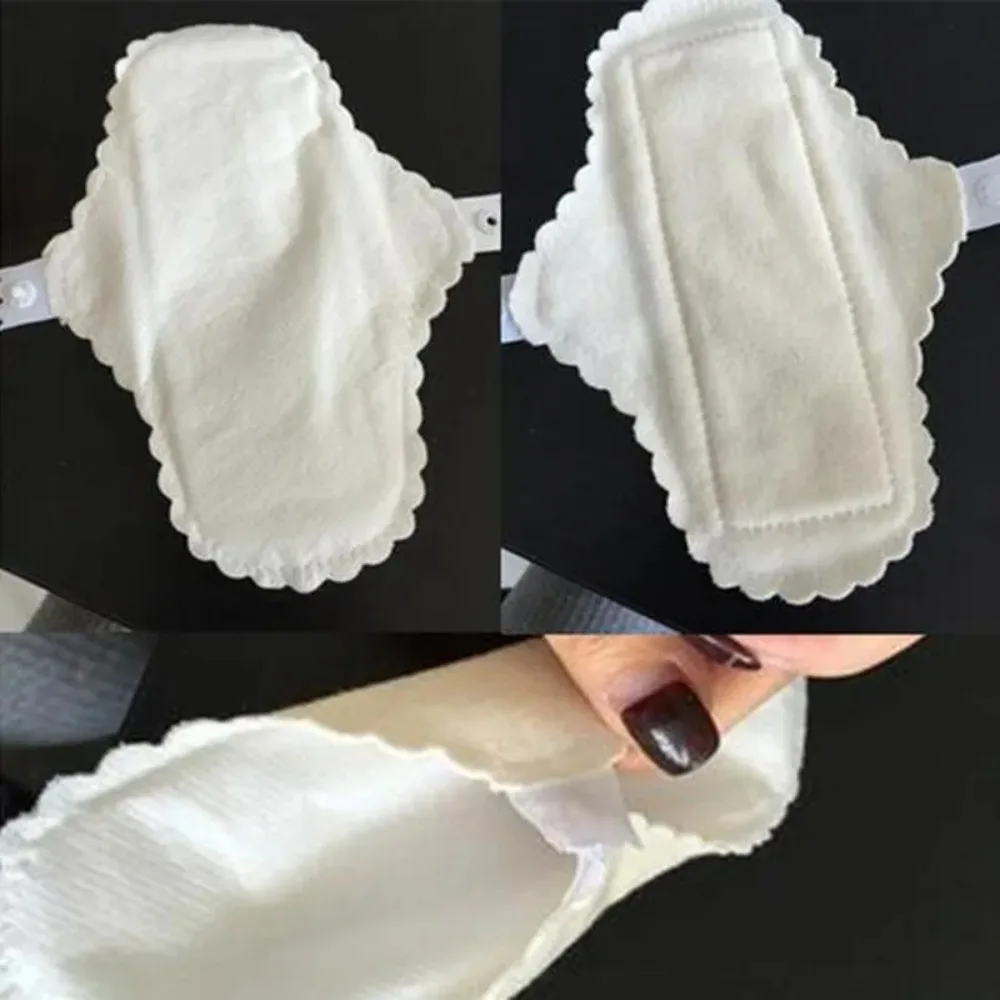 3 uds algodón reutilizable toallas sanitarias finas a prueba de fugas lavable mujeres Panty Liner higiene compresas menstruales 180MM