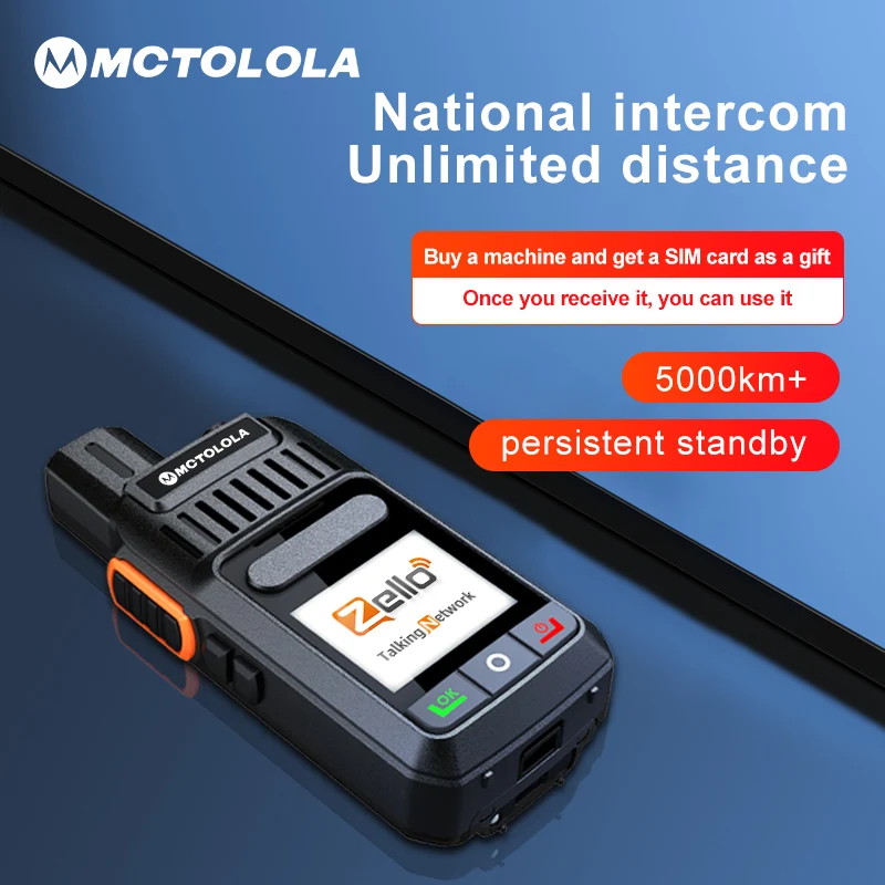 SIM-Karte poc drahtlose Fernbedienung Zello Walkie Talkie 2g 4g Android lte 200 500 Kilometer 1000 3000 Meilen Handy