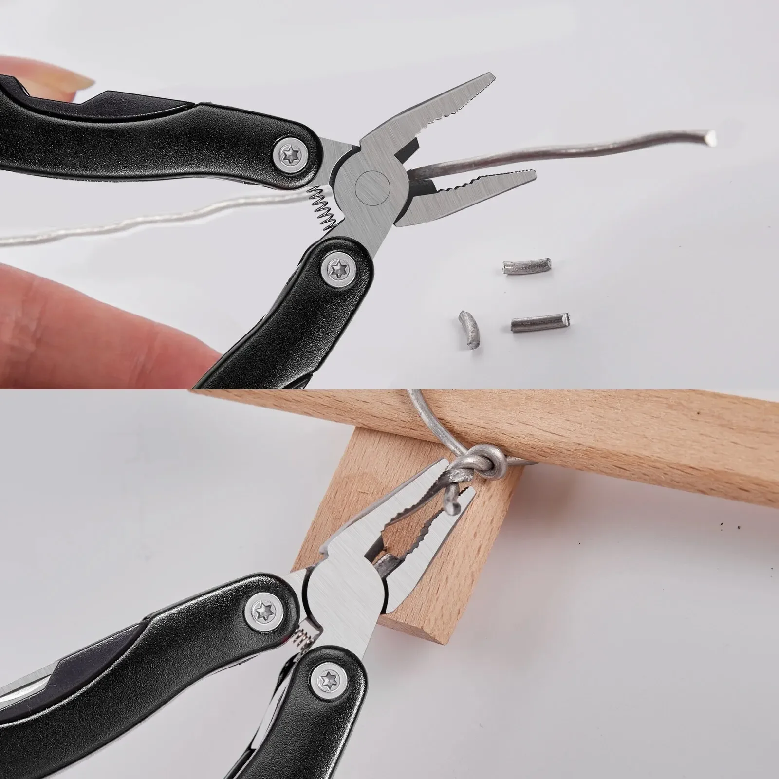 Pinza multiuso tascabile portatile, coltello, cacciavite, utensile manuale per sopravvivenza all'aperto, campeggio, caccia e escursionismo, regali per uomo