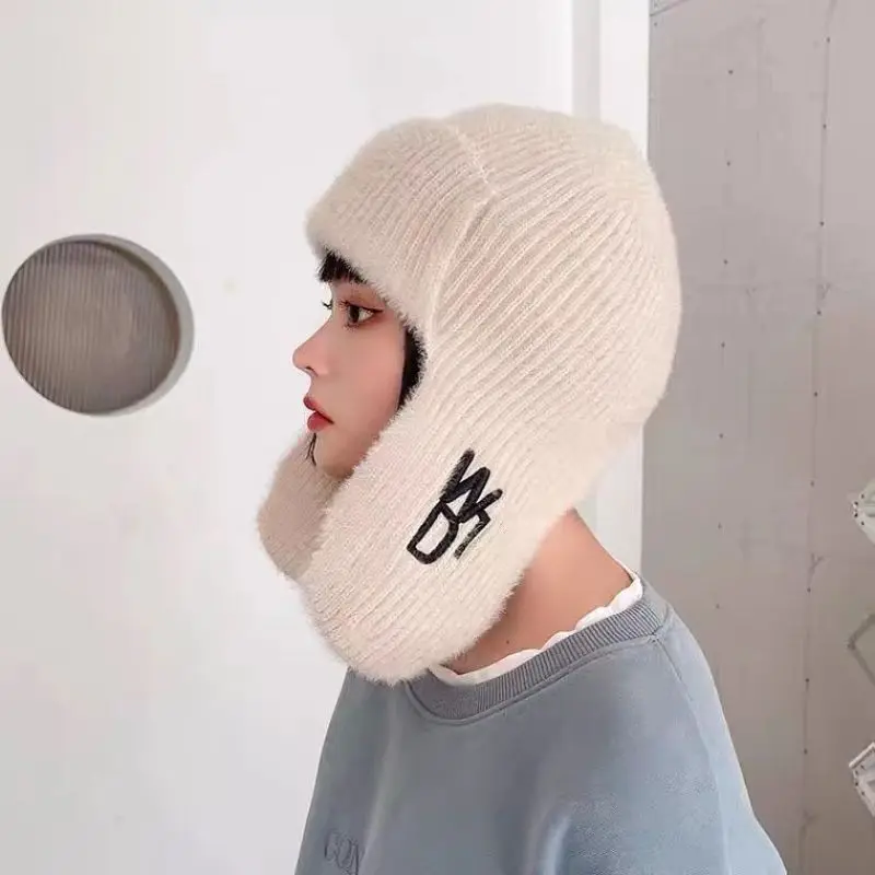 7 Màu Mùa Đông Mũ Giữ Ấm Nữ Mùa Đông Earflap Beanies Mũ Phi Công Ấm Áp Bảo Vệ Tai Beanies Cho Áo Khoác Nón