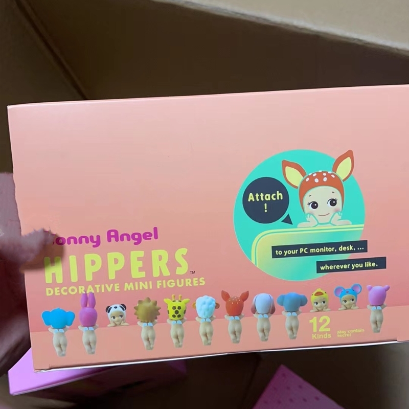 Sonnyy-angellチークサポート、トレンディな遊び、ブラインドボックスの装飾、携帯電話の装飾、キューピッドの置物、アニメの置物、ギフト