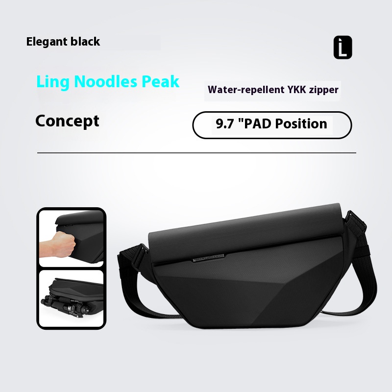 Mark Ryden Hard Shell Heren Schoudertas Insert Gesp Magnetische Flap Waterdichte Crossbody Tas Heren Sling Bag Heren