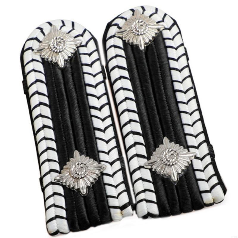 49mc schouderepauletten gouden beveiligingsuniform accessoires Captain Professional Security Guard Epaulets Captain