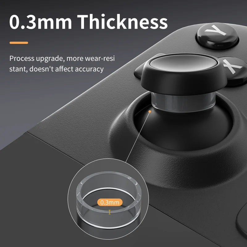 Capa de borracha para joystick aolion, para deck de vapor/quest 2/pico, resistente ao desgaste, proteção para joystick, anel de silicone para ps5 vr2/meta pro