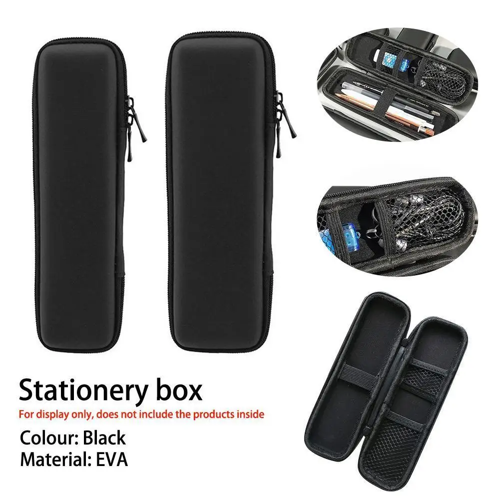Estuche para lápices con carcasa dura de EVA, estuche protector para lápices, contenedor de almacenamiento para bolígrafo Stylu, color negro, 1 ud.