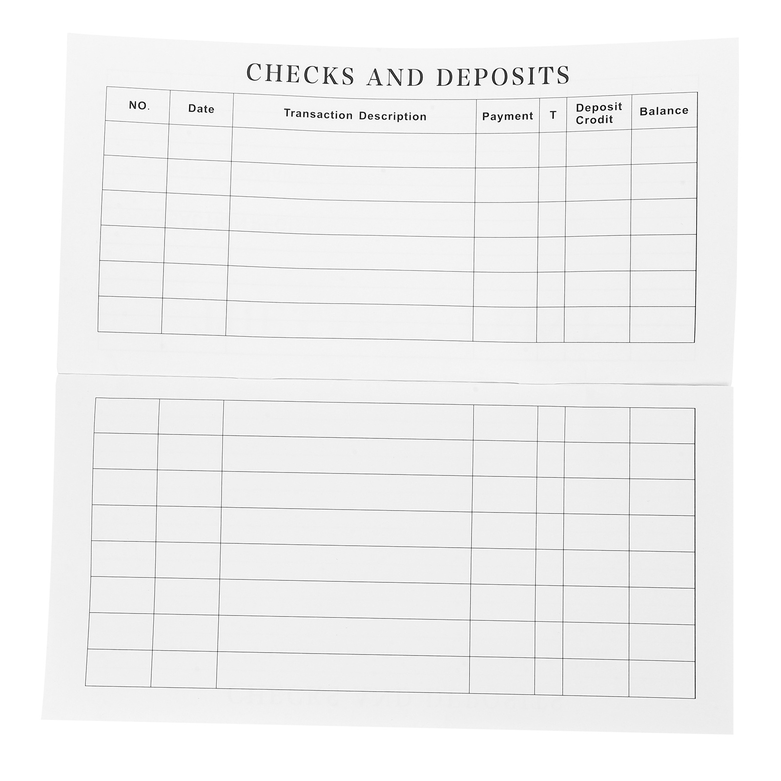 Chequeboek Financieel Grootboek Valuta Management Boek Notebook Onkosten Tracker Organisator Balans Chequeboek Recorder