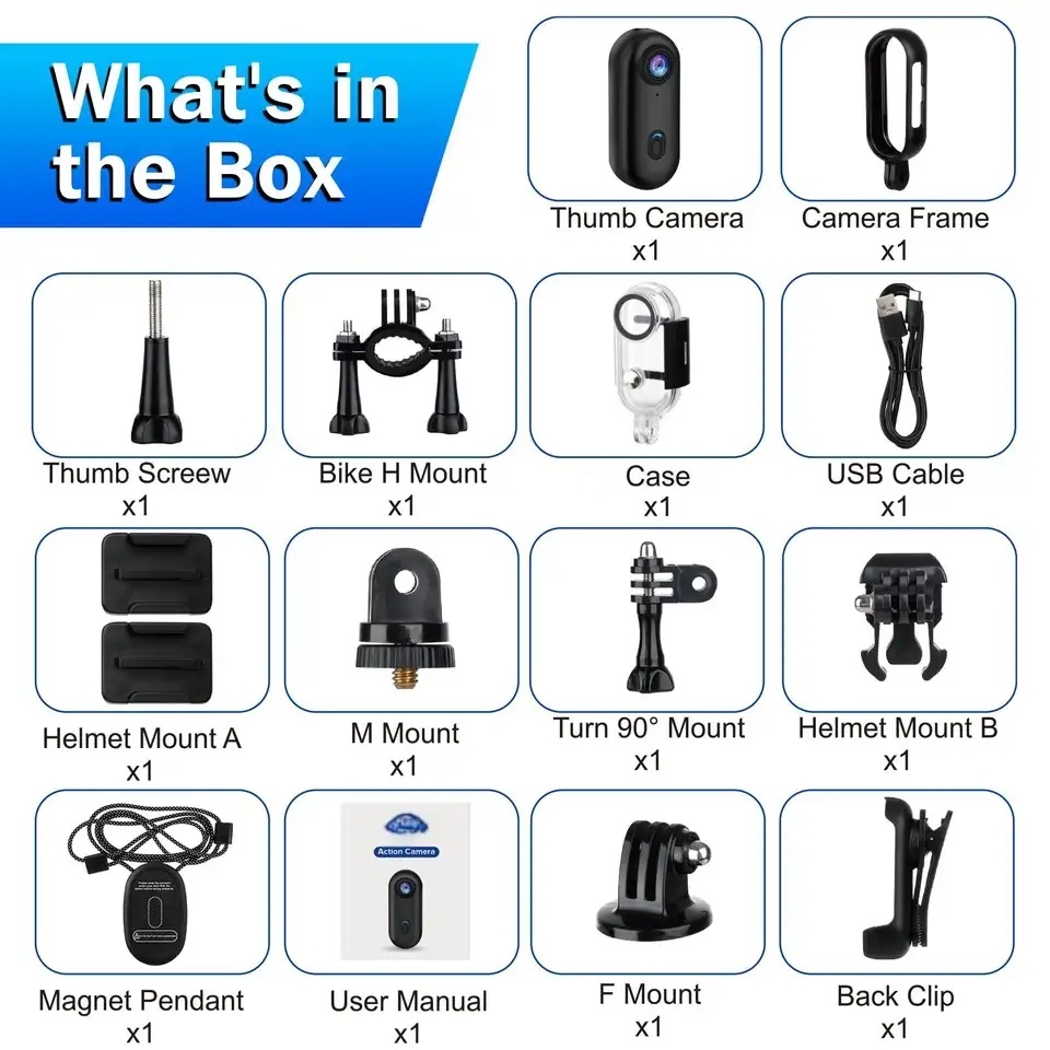 4K Action Camera Portable Bicycle Hd For Cam Mini Video Digital Body Professional Motorcycle Cameras Helmet Wifi On Accessories