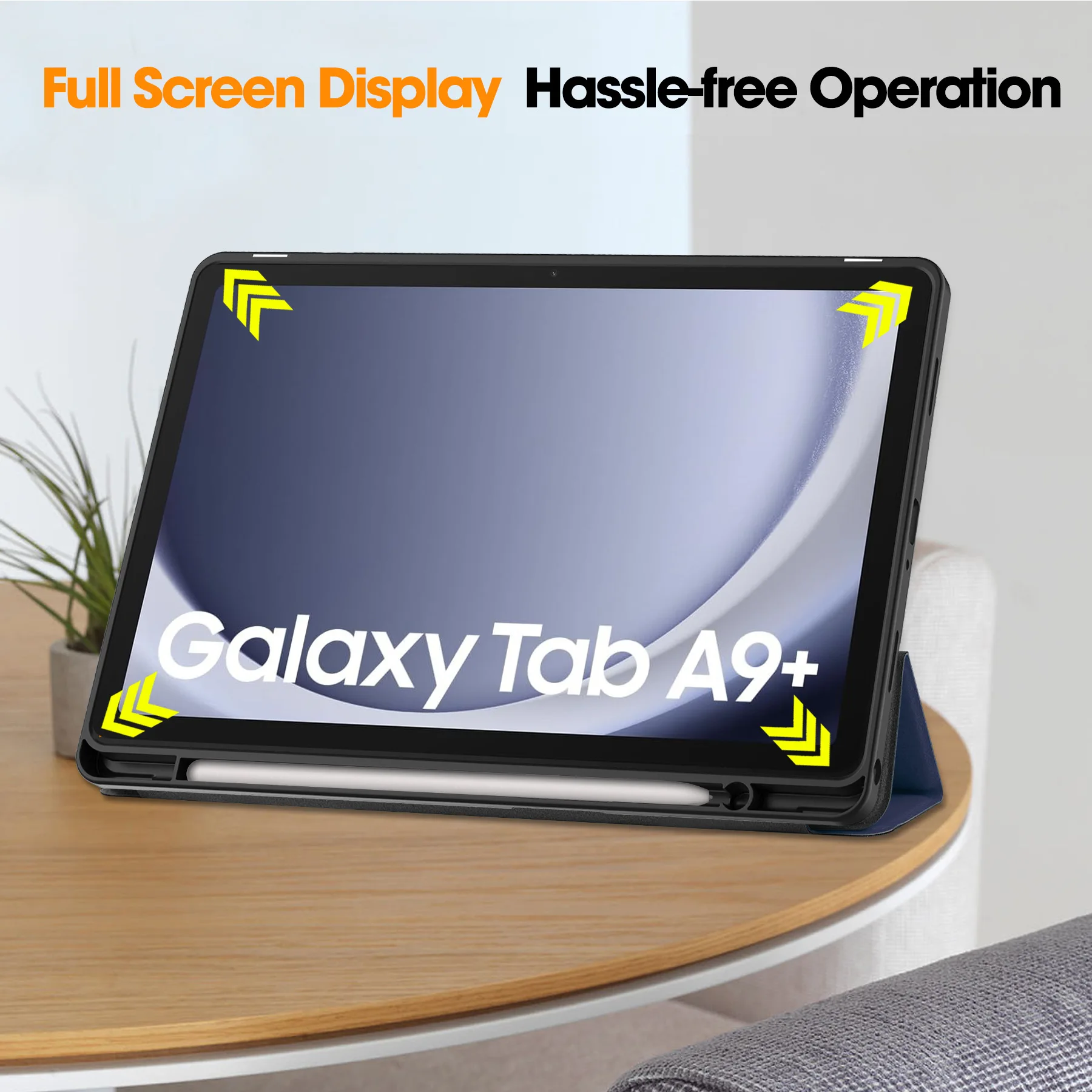 Para Samsung Galaxy Tab A9 Plus Funda de 11 pulgadas con soporte para Galaxy Tab А9 + 2023 SM-X210 X216 X215 X218 Soporte para lápices Funda