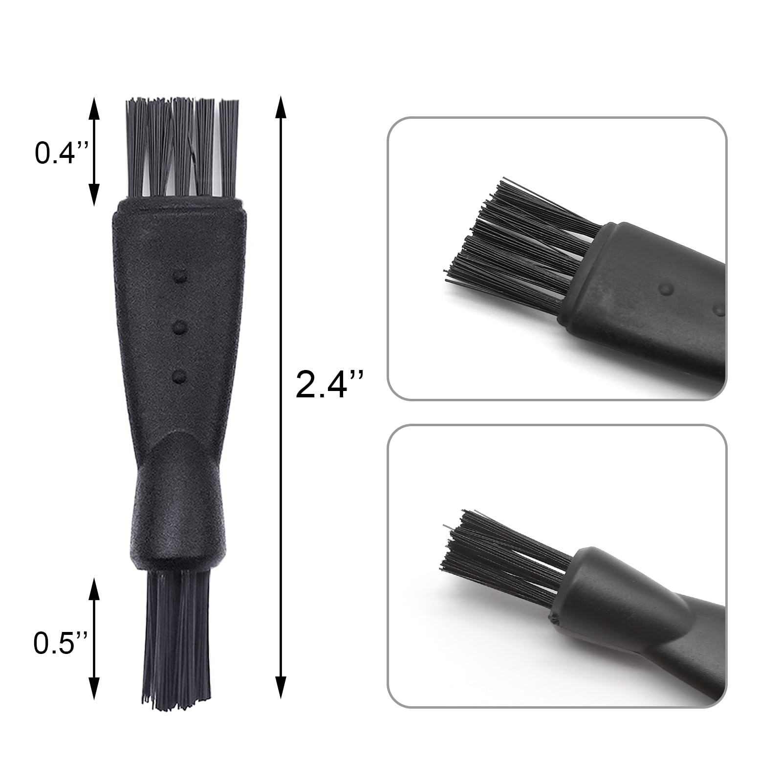 Brangdy High Quality Mens Shaver Accessory Razor Brush Hair Remover Cleaning Tool Black Replacement Head Hair Shaving Tools