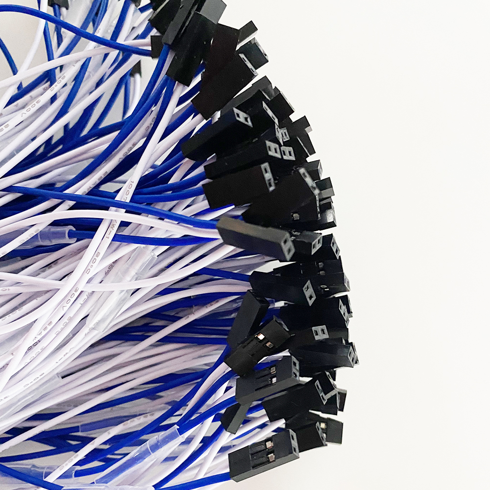 20 unids/lote Cable DuPont de 2 pines para codificador USB Arcade Placa de Control de retardo cero 4,8mm 2,8mm Happ Joystick Cable de botón Arcade