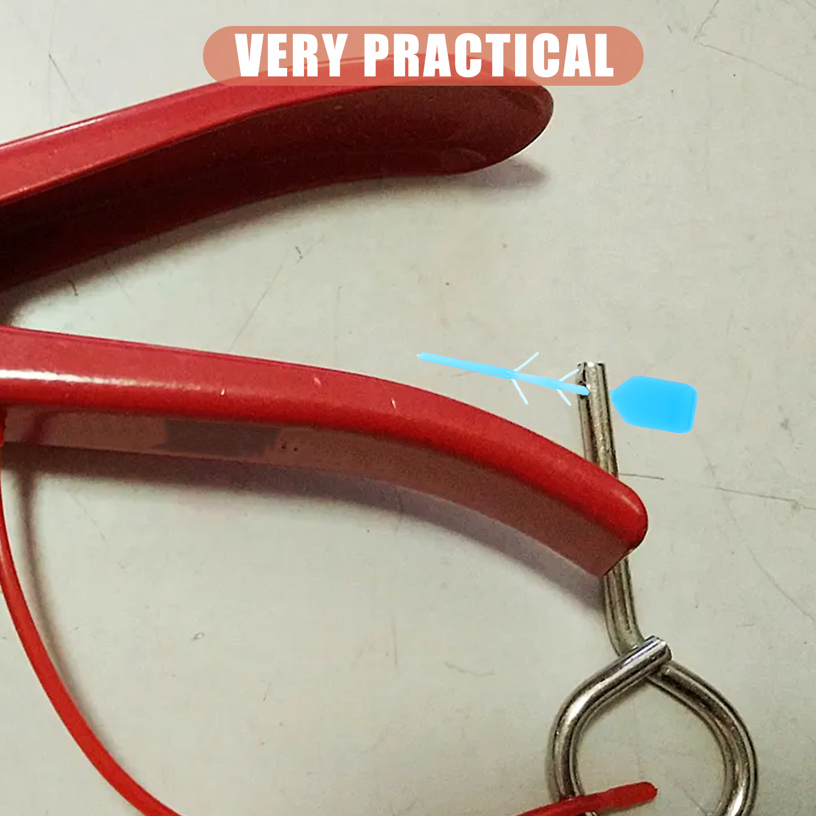 200 Pcs Fire Extinguisher Plastic Seal Safety Tags Tamper Proof Locks Pull Pins Accessory Parts Fire Protection Firefighting