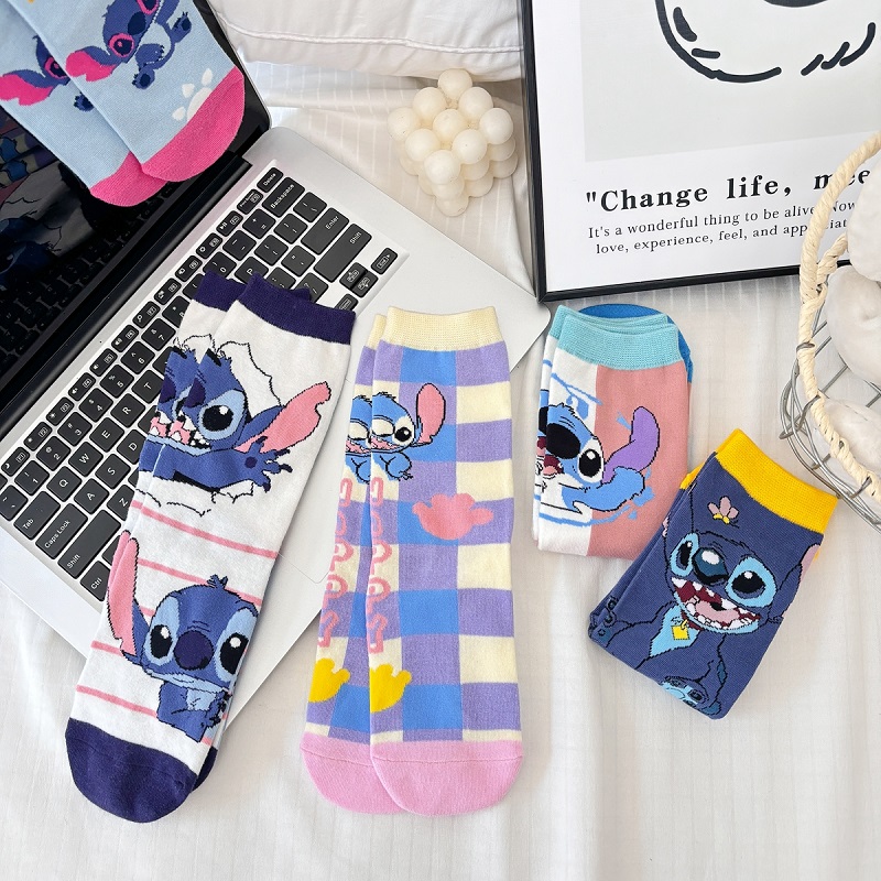 1 par de calcetines largos de dibujos animados de nuevo diseño para hombre, calcetines de punto Kawaii para mujer, calcetines creativos para monopatín, calcetines hasta la rodilla a la moda, talla 34-42