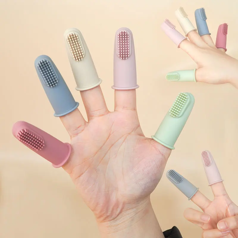Kinder Zähne Mundpflege Reinigung Pinsel Baby Gesundheit Finger Zahnbürste Neue Geboren Baby Artikel Reise Tragbare Zubehör