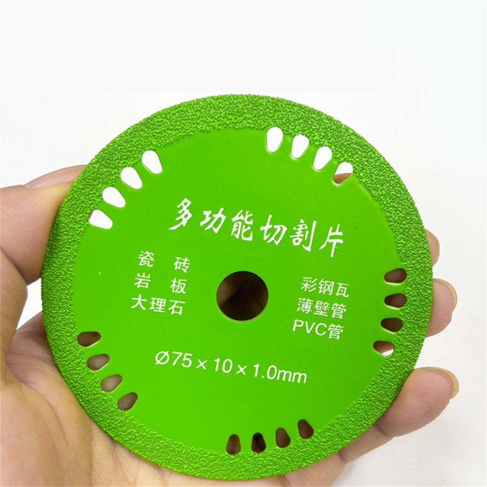 75mm Glass Cutting Discs 3 Inch 10mm Diamond Marble Saw Blades Jade Crystal Wine Bottles Grinding Cutting Grinding Discs Tools