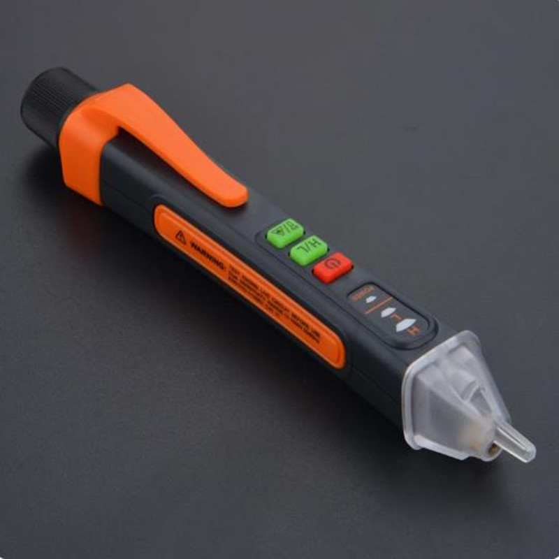 T-02A Detector de voltaje sin contacto herramientas eléctricas indicador de voltaje probador pluma prueba de voltaje buscador de punto de interrupción inteligente 12-1000V