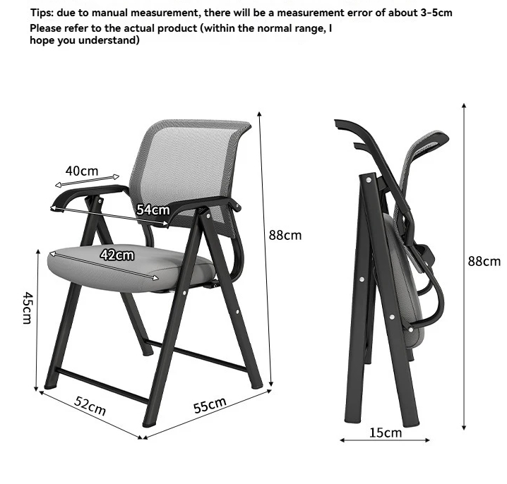Computer Chair, Free Installation, Comfortable Office Chair, Foldable Mesh Chair for Home Use, Training Chair, Breathable Chair